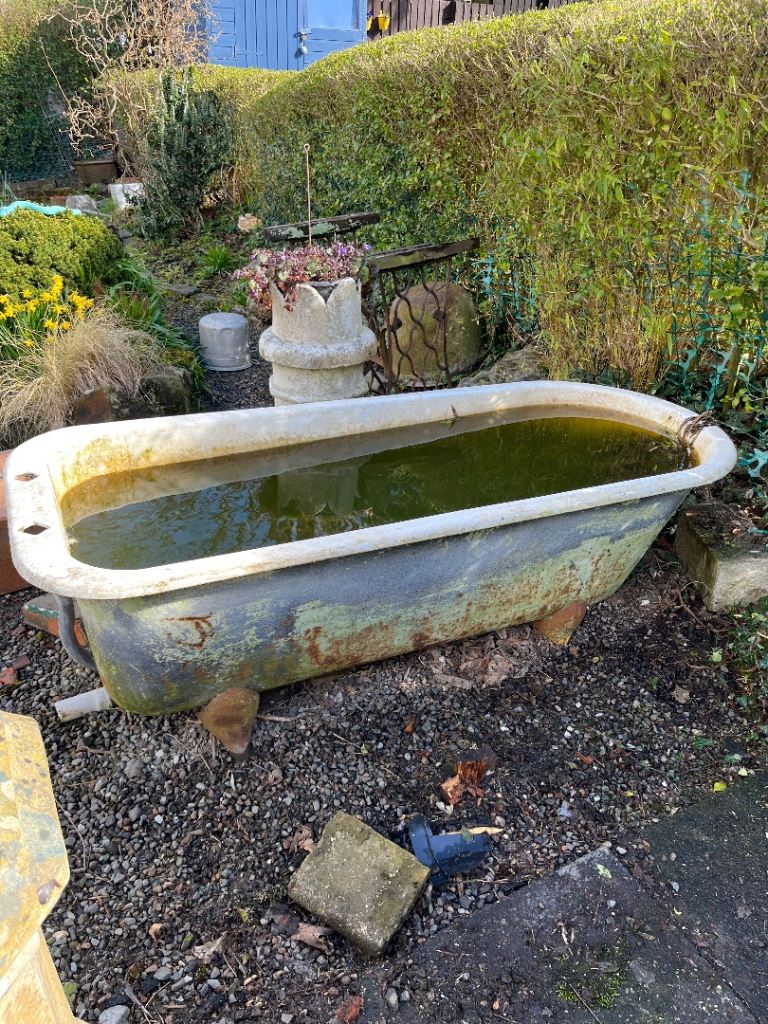 Cast Iron Bathtub - planter, Garden Pond or Creative Project