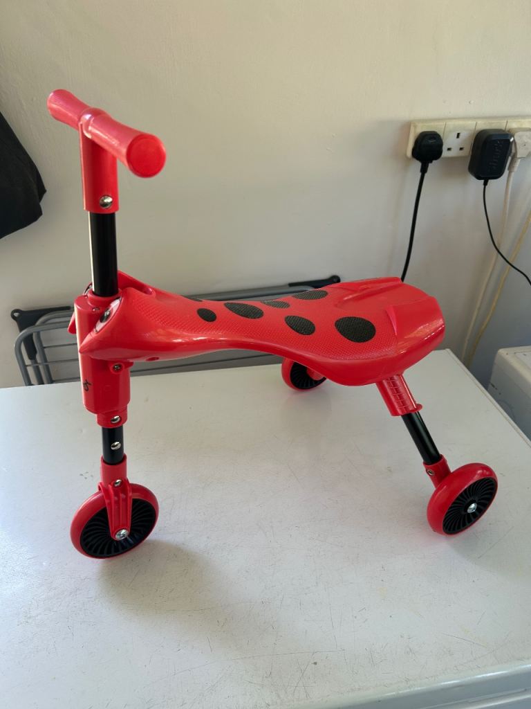 Ladybird scuttle Bug fold up trike not used 