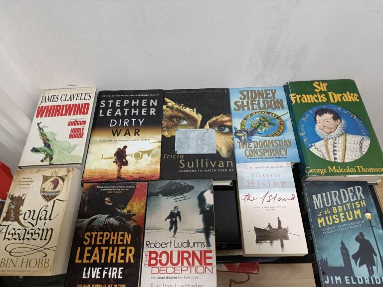 A large collection of books 