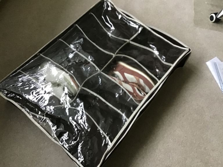 Under bed shoe storage