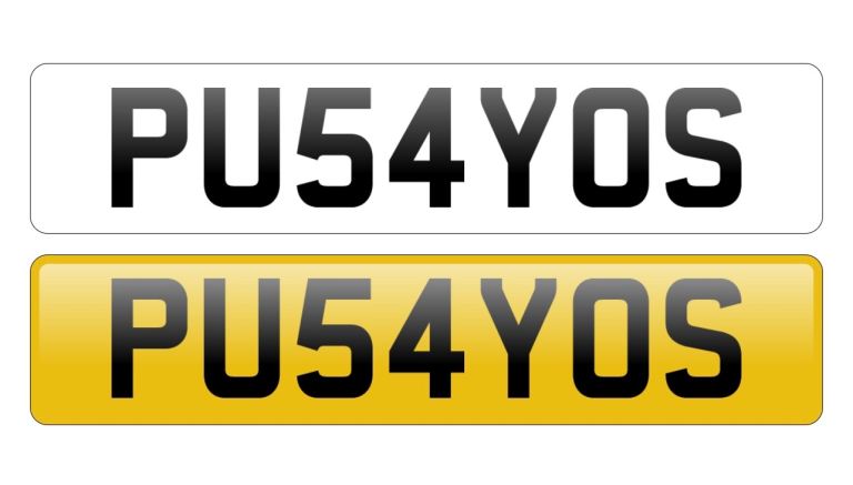 Private reg plate 