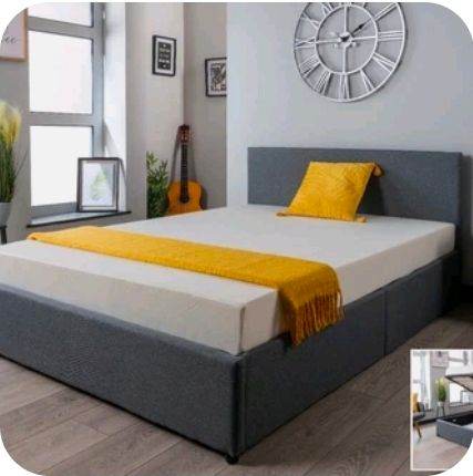 Grey Ottoman Storage Bed – 3FT Single – Good Condition