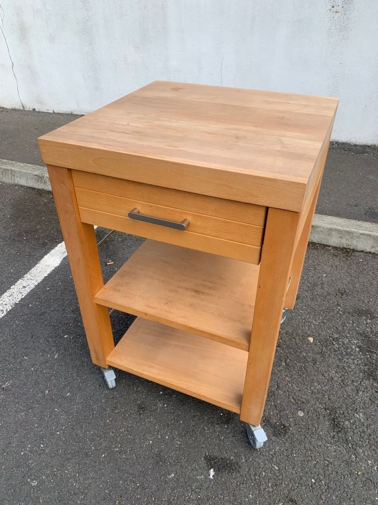 Habitat Canella Solid Beech freestanding Kitchen Dining Butchers Block / Island