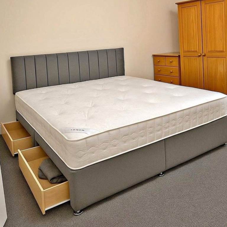 CLASSIC SALE || Divan 5FT King Size Bed Base With Mattress & Storage Option || CASH ON DELIVERY
