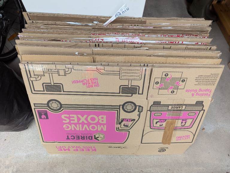 Used Moving Boxes - Various Sizes, Good Condition