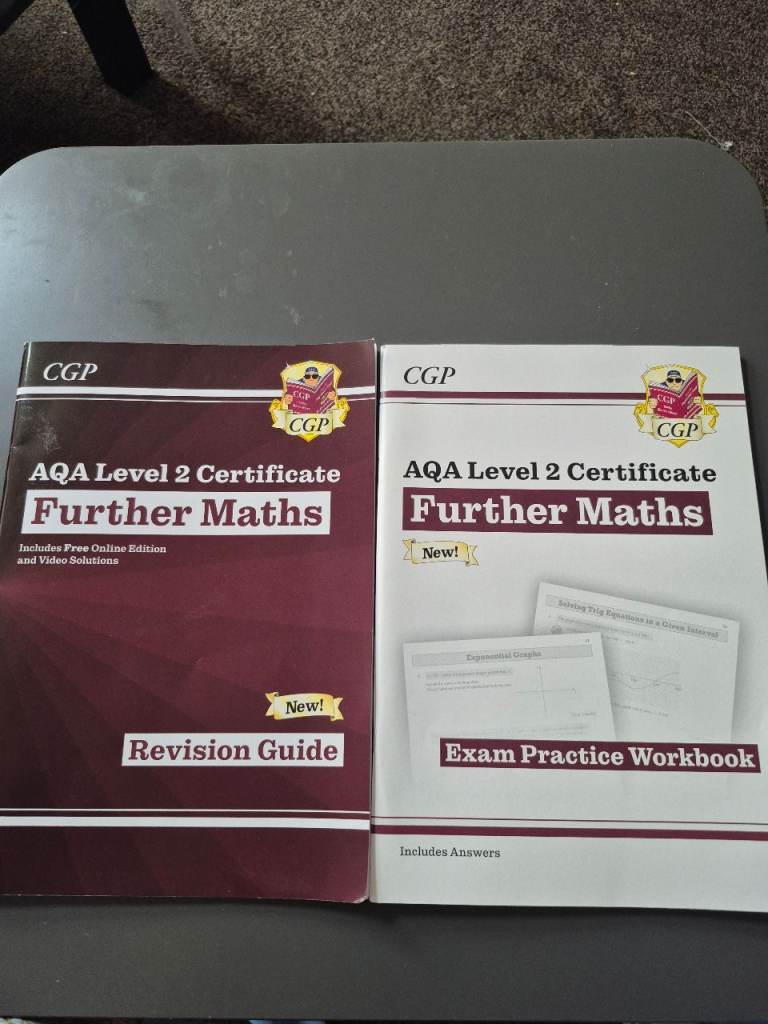 AQA Level 2 (GCSE) Further Maths revision guide and workbook