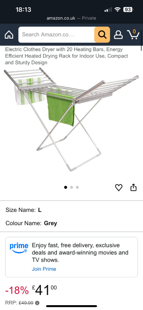 PIFCO heated airer