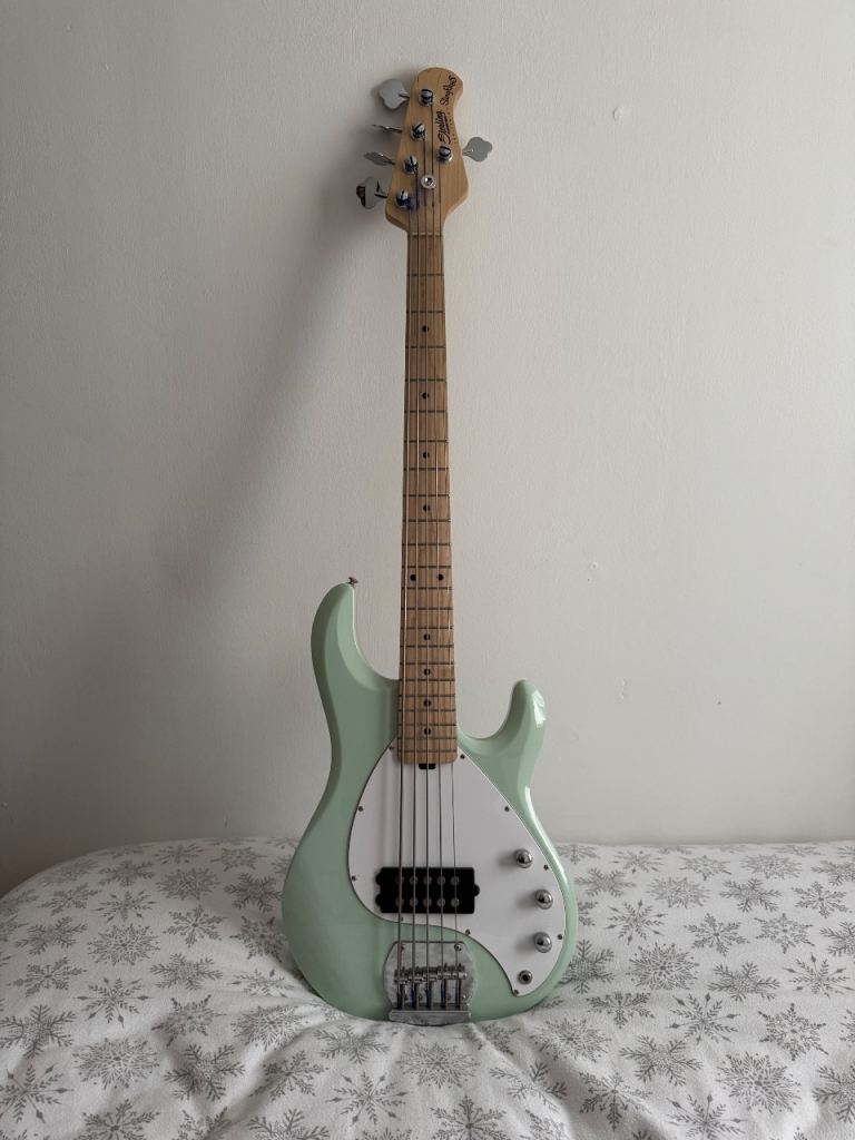 Sterling SUB Ray5 Bass Guitar - Mint Green