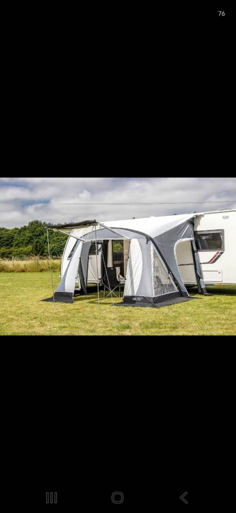 SunnCamp Swift Air 220 SC Inflatable Caravan Awning + Pump – One Pole Section Missing