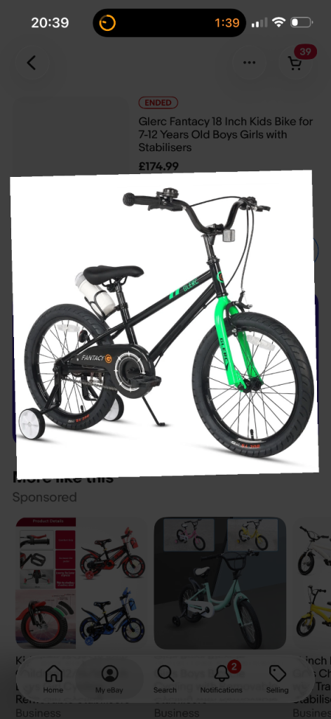 Very good condition kids 18 inch bike BRP £174.99