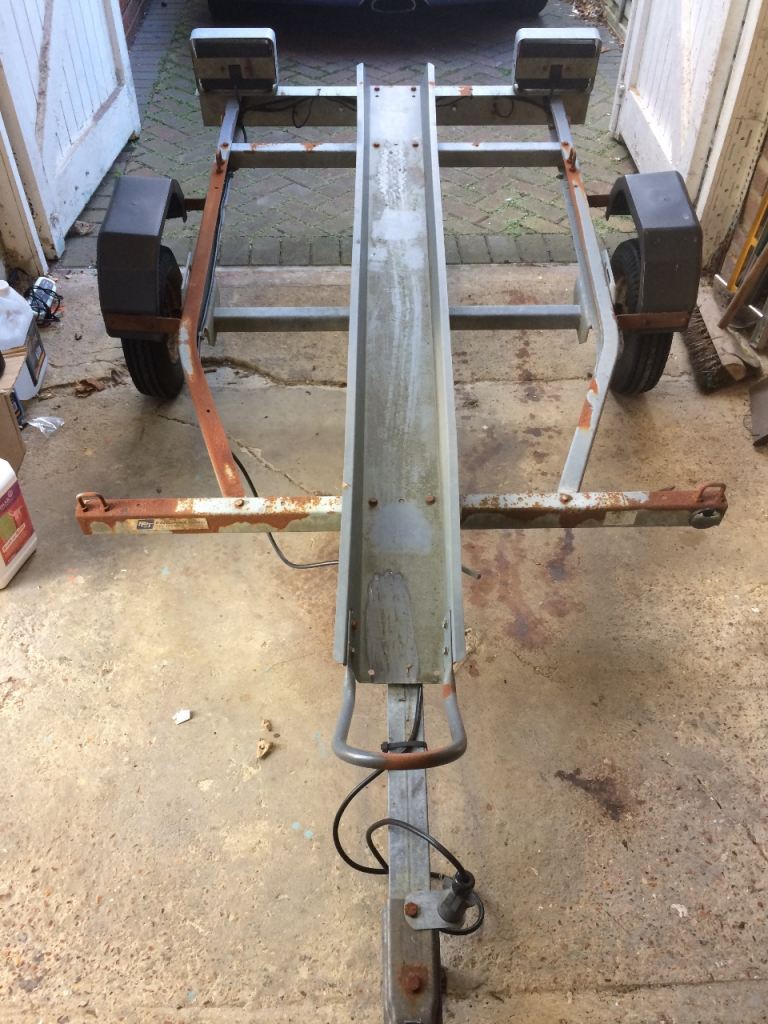 Trailer for motorbike with box