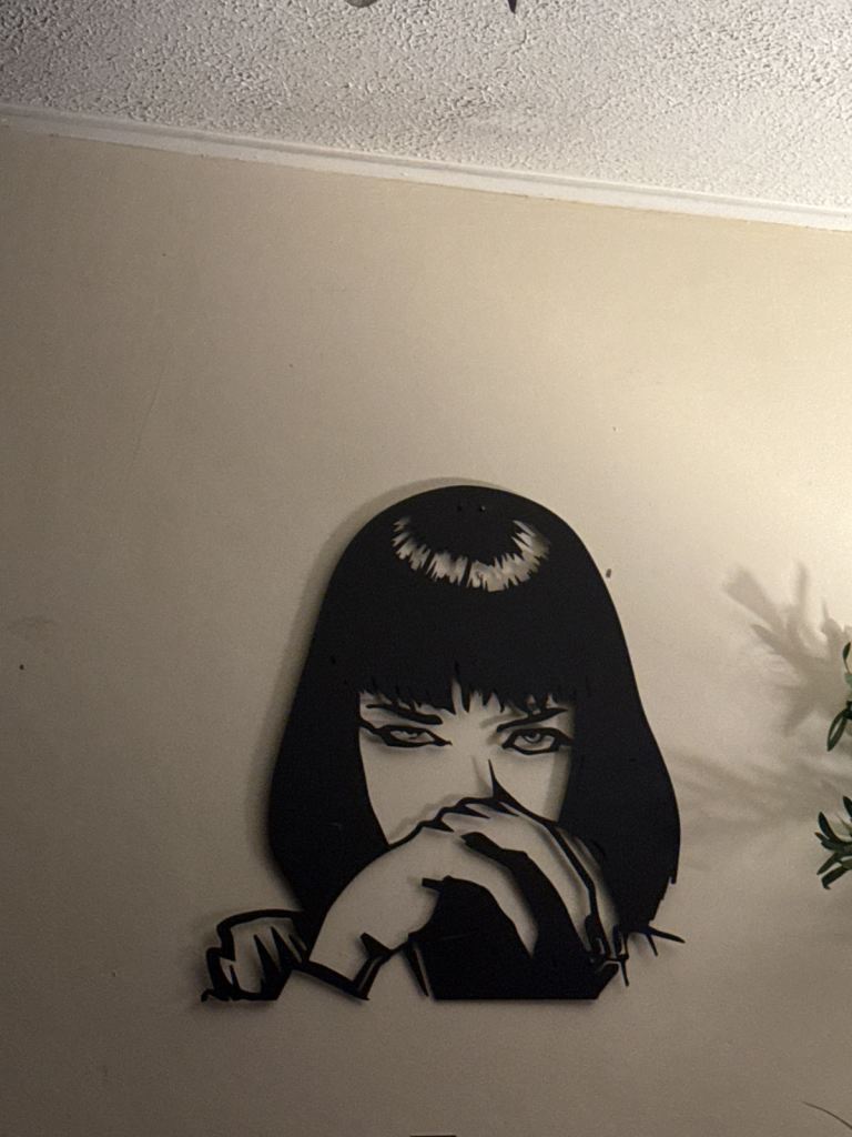 Pulp fiction metal art 