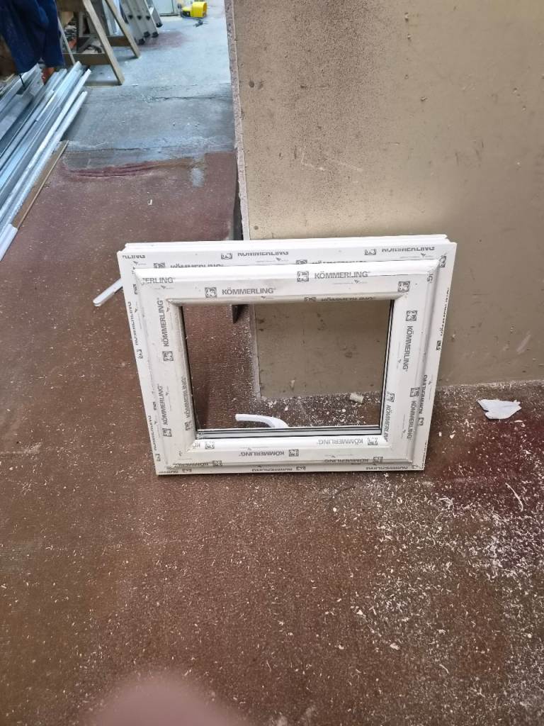New White uPVC Window Frame – Double Glazed