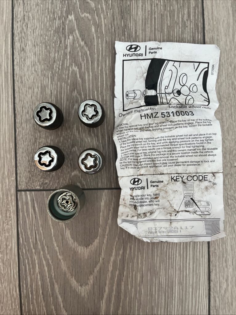 Genuine Hyundai Locking Wheel Nuts
