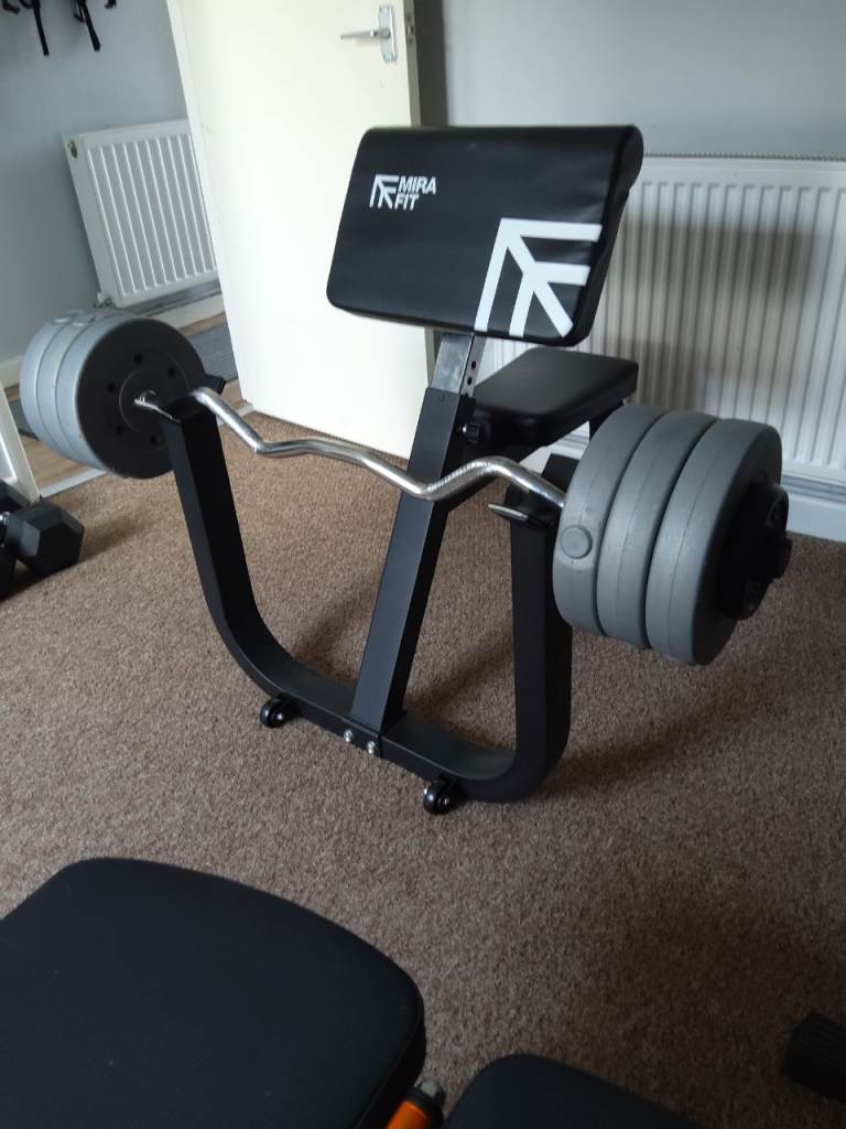 Preacher curls with weights
