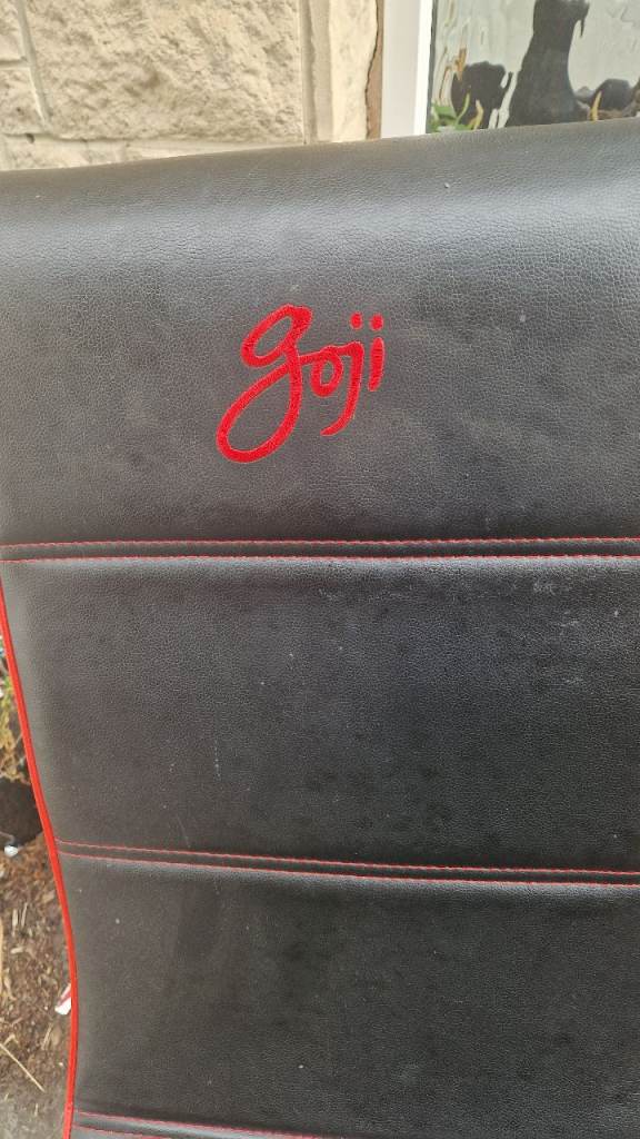 Goji Folding Rocker Floor Gaming Chair – Black & Red