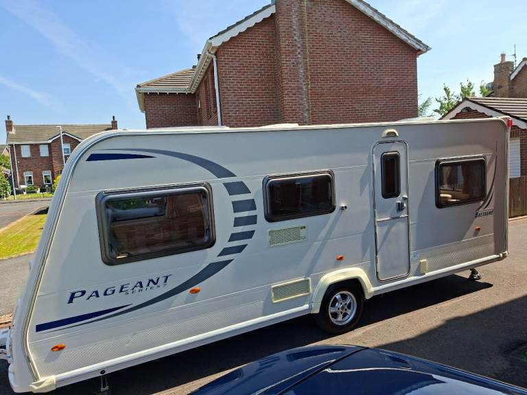 SOLD PENDING COLLECTION - 6 Berth Bailey Pageant Series 7 Bretagne Triple Bunks Touring Caravan