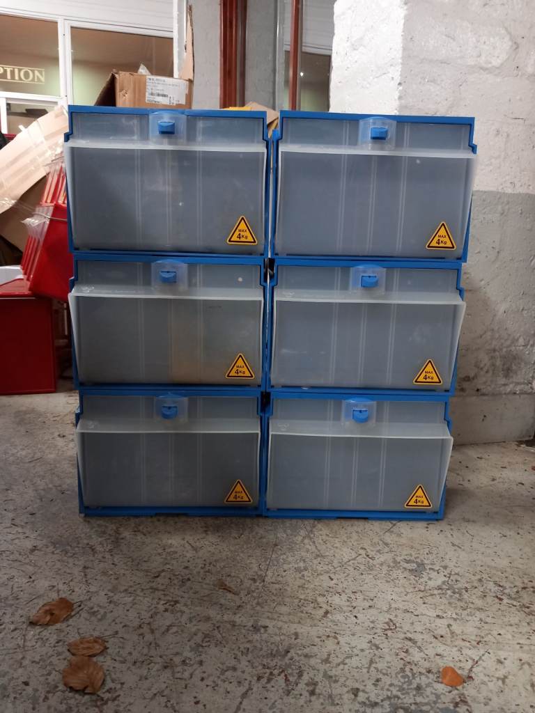 TILT STORAGE BINS FOR GARAGE VAN ETC