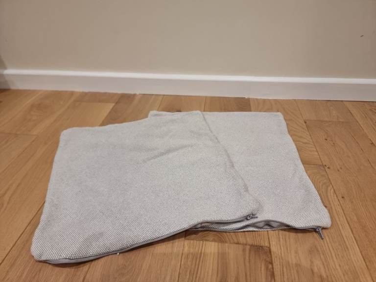 Pair of Grey Cushion Covers – Good Condition
