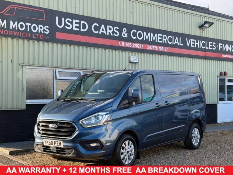 2018 68 FORD TRANSIT CUSTOM 2.0 280 ECOBLUE LIMITED PANEL VAN 5DR DIESEL MANUAL 