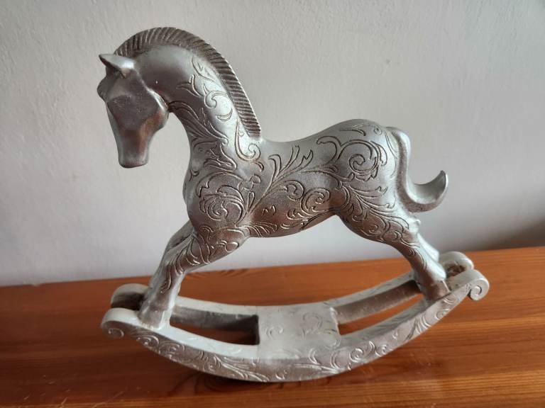 Nursery rocking horse ornament