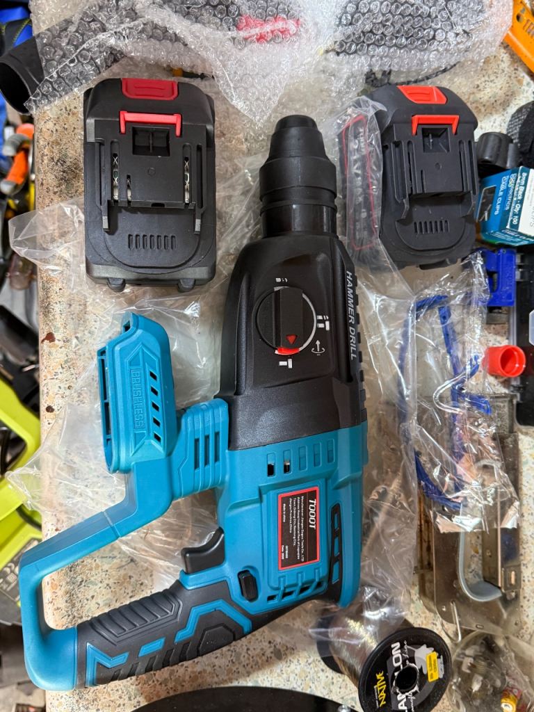 New Cordless Hammer Drill with 2 Batteries