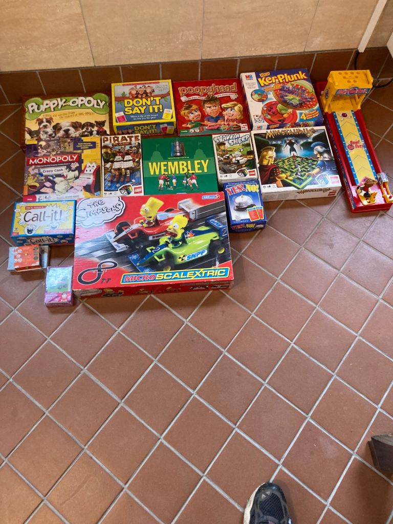 Large selection of toys.