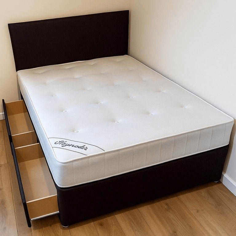 Today Delivery === Double DIVAN Bed With Headboard & Mattress BRAND NEW Free Delivery 
