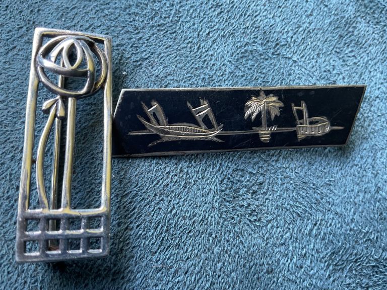 Vintage silver 925 brooches