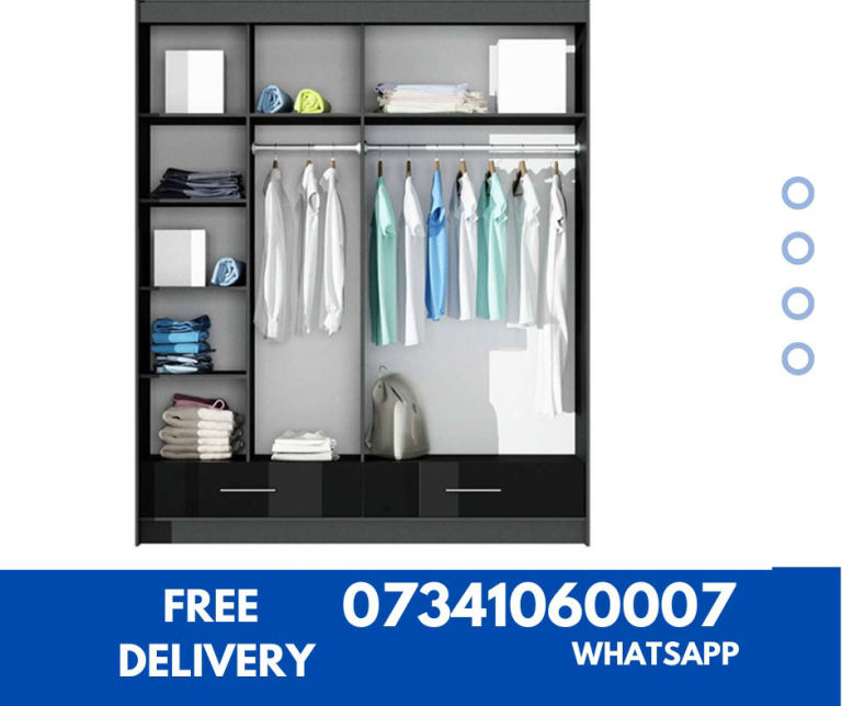LARGE MODERN WARDROBE BEDROOM STORAGE SOLUTION