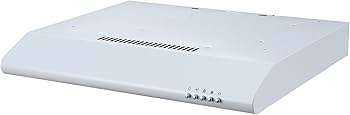60cm White Cookology Visor Cooker Hood Extractor Fan 