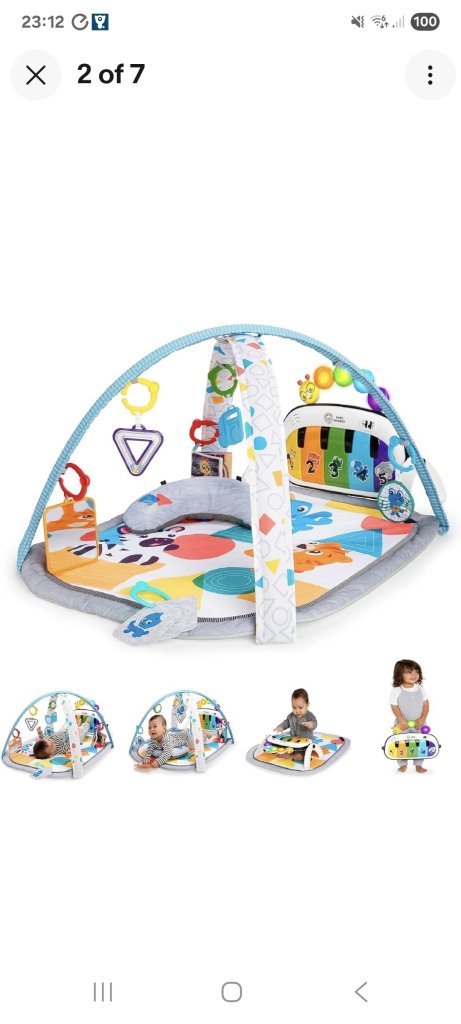 Baby Einstein Music & Language Discovery Activity Gym Playmat