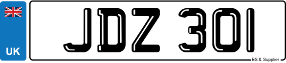 DATELESS Registration Number JDZ Plate JD Jack James Jessica Julia DAVIES DIXON