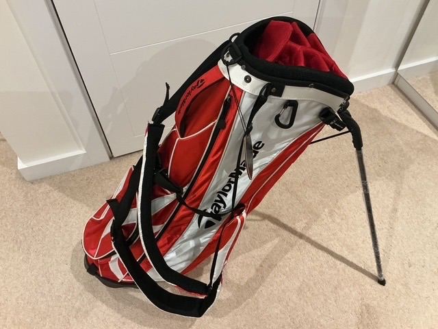 image for Taylormade red and White carry bag