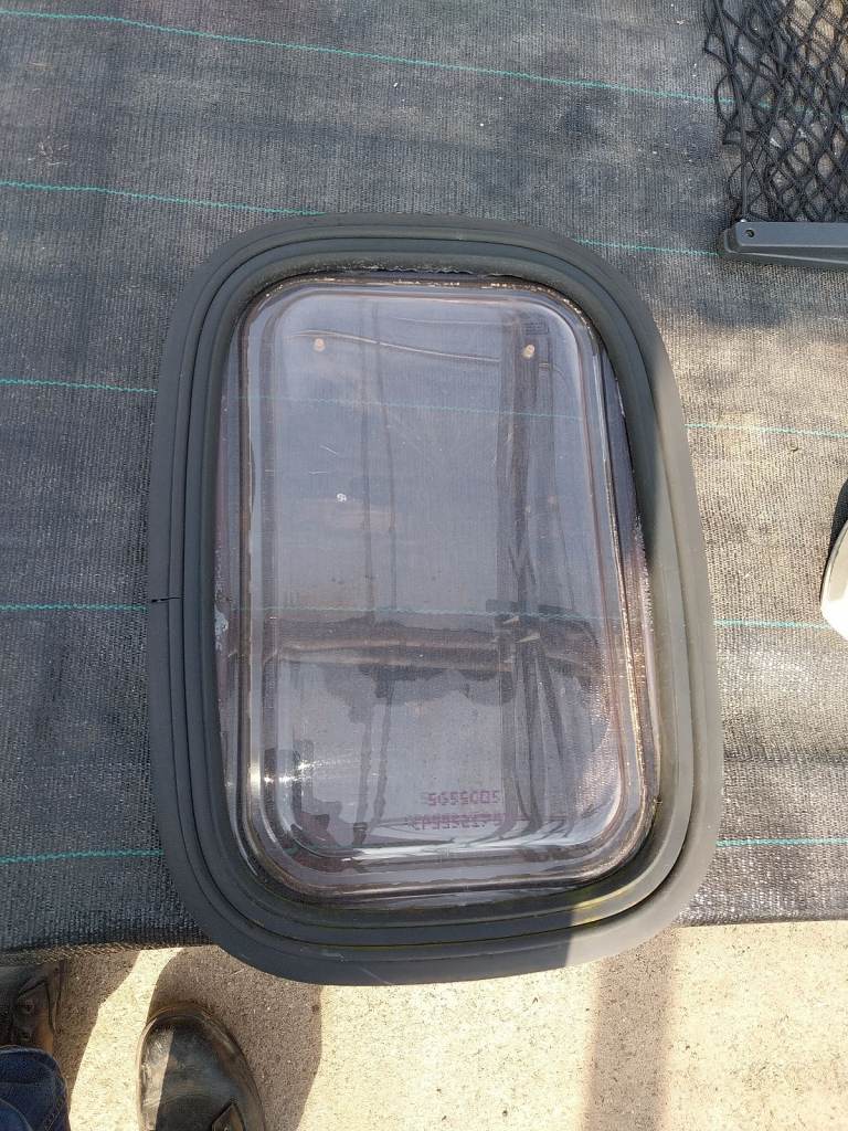 Caravan door window 