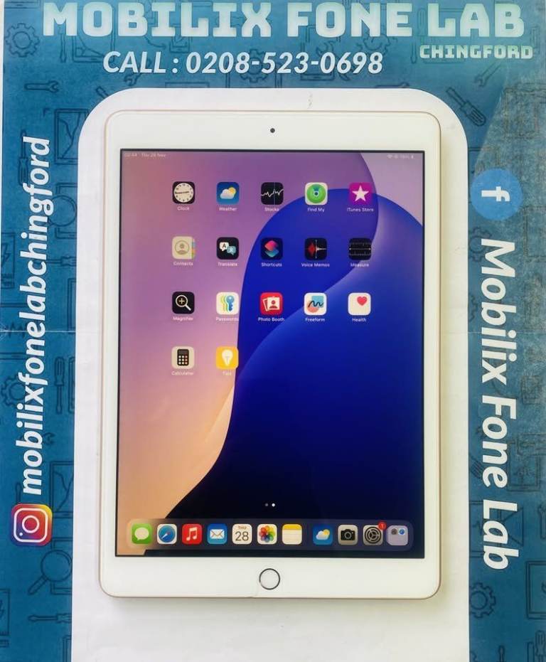 Apple iPad 7th Generation 128GB Rose Gold Wifi iOS 18.7.2 Good Battery Health Good Working Condition