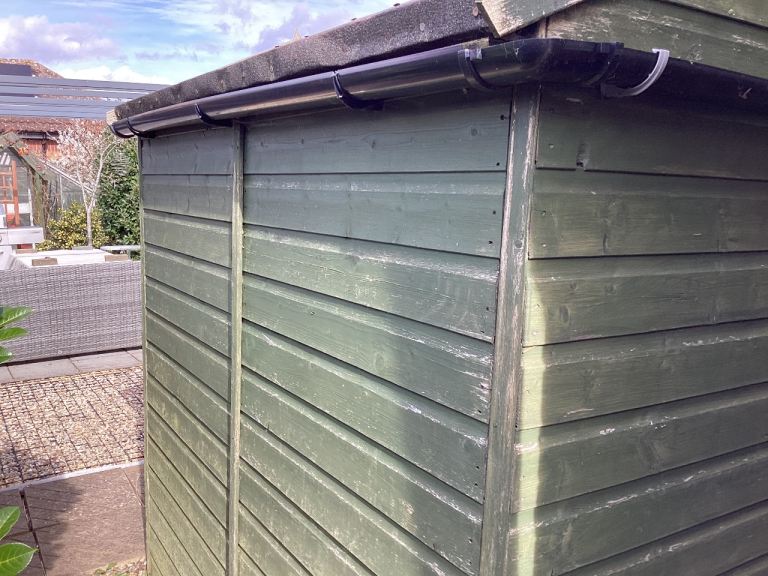 Free 6 ft by 4 ft shed & some posts 4 in 4 timber