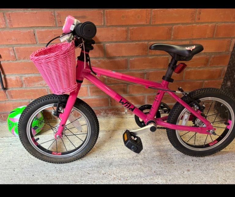 Wild Pink Kids Bike with Basket – Good Condition
