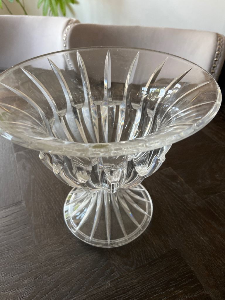 RCR Crystal Glass Pedestal Bowl / Fruit Bowl