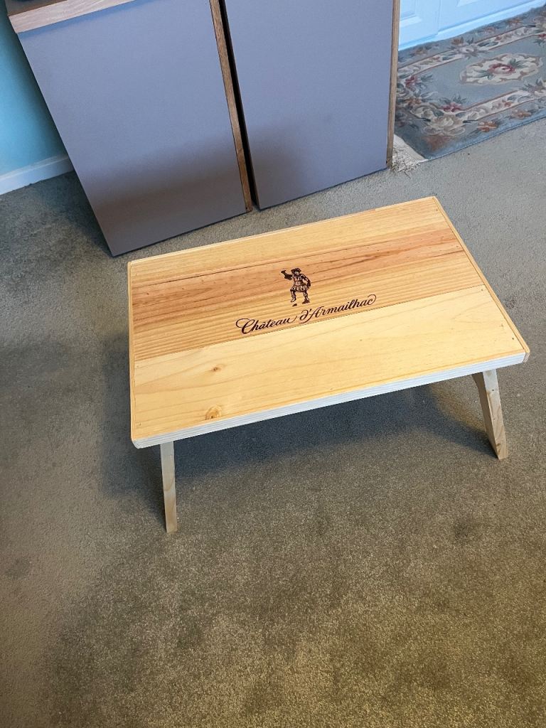 Small Coffee Table with folding legs- ideal for small spaces