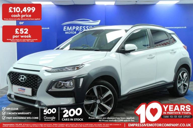 2019 69 HYUNDAI KONA 1.0 T-GDI PREMIUM SE SUV 5DR PETROL MANUAL EURO 6 (S/S) (12