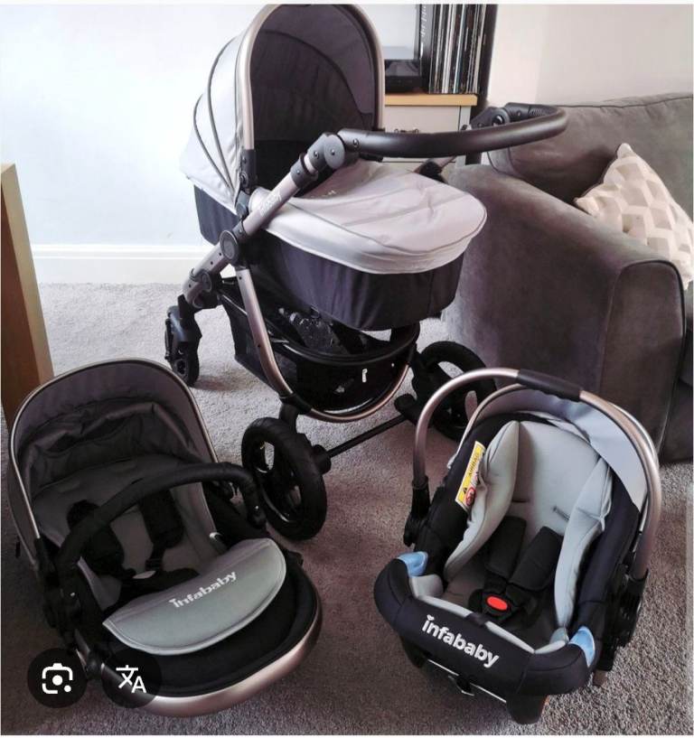 Infababy travel system, pram, buggy and car seat.