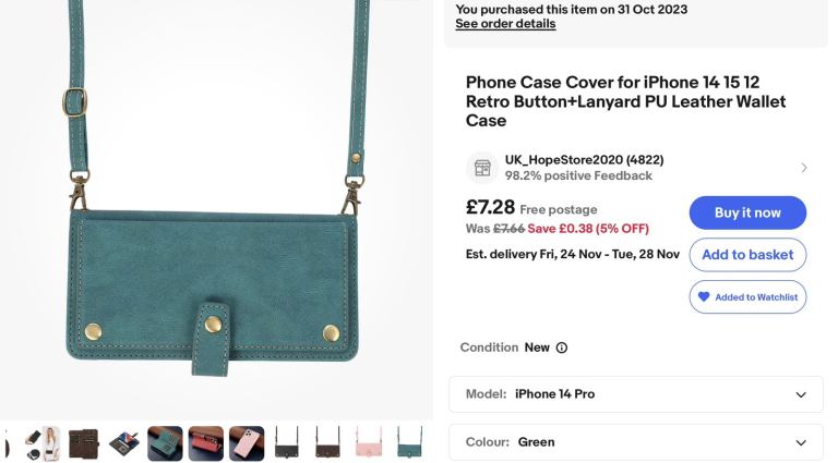 I Phone case / 14 PRO / NEW in packaging.  ,£7 28+ vat(original price ) ordered in error 