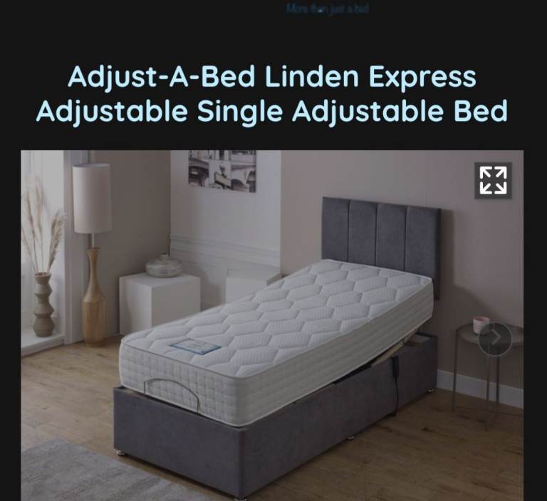 Adjust-A-Bed Linden Express Adjustable Single Adjustable Bed