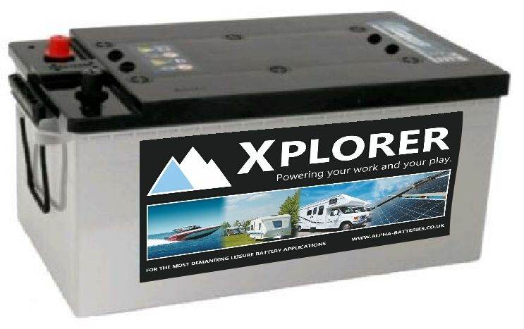 Xplorer AGM leisure battery x2 220ah 440ah 12v 24v 