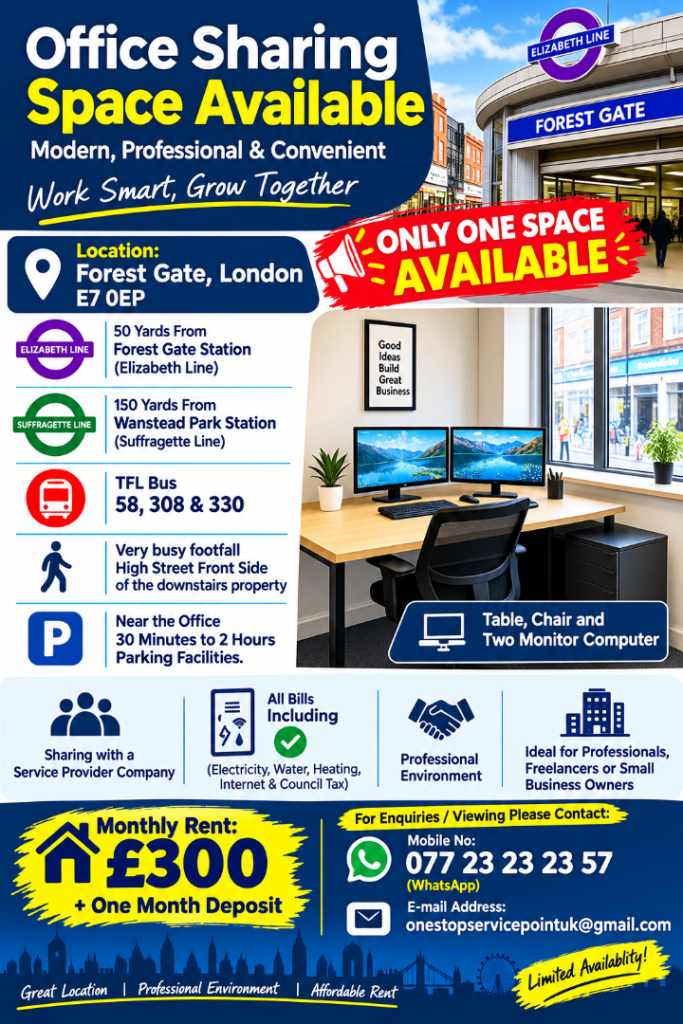 Forest Gate Office Next to The Station