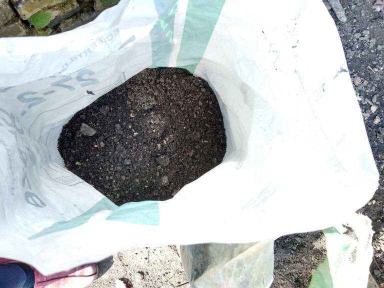 Free Garden Soil mixed with clay and small stones