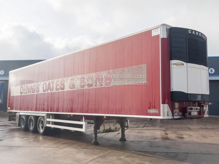 CHEREAU TWIN EVAP FRIDGE TRI AXLE TRAILER