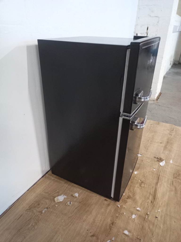 COLLECTION Montpellier MAB2035EK Black Under Counter Retro 84L Fridge Freezer GOOD CONDITION