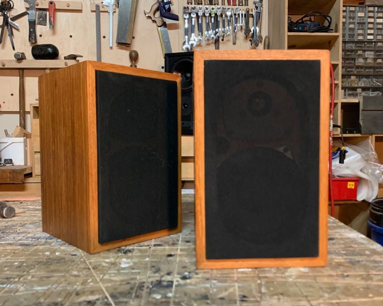 Vintage Videoton Minimax 2 Bookshelf Speakers. Re-Foamed